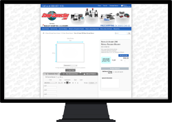 image of computer monitor with Stamp-Connection.com Designer on screen